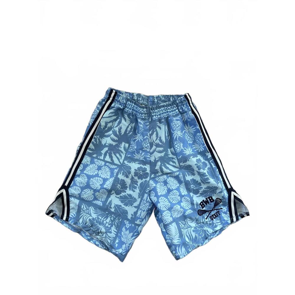 Streaker Sports Blue Floral Lacrosse Shorts